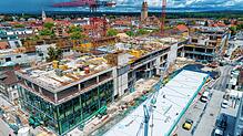 Noch drehen sich die Baukräne über dem im Bau befindlichen Singener Einkaufszentrum Cano gegenüber dem Bahnhof. Doch der Rohbau ist ...