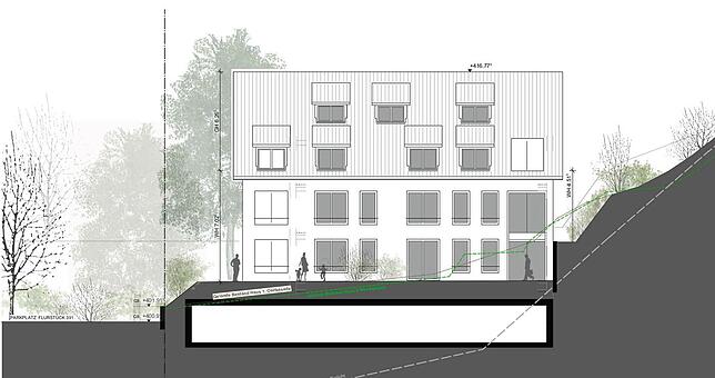 So soll der Neubau mit Tiefgarage in der Gartenstraße aussehen.