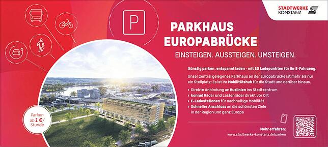 Bild 1: Parkhaus Europabrücke Konstanz: Neues Parkhaus für eine ruhigere Altstadt