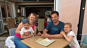 Johannes, Christine, Christian und Eva Lohmiller (von links) aus Dillingen an der Donau – das ist in Bayern – machen zum ersten Mal ...