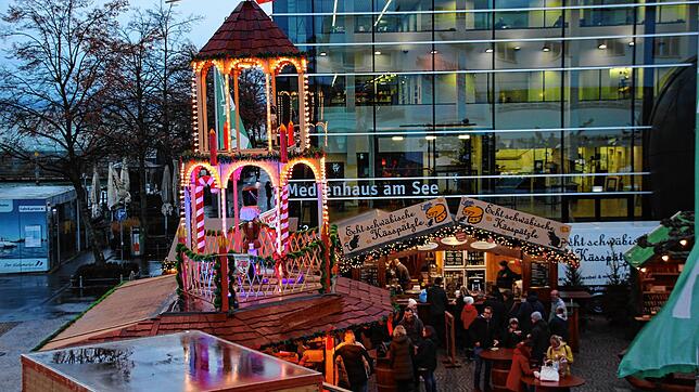 Bild : Weihnachtliche Stadt am Bodensee statt Bodensee-Weihnacht: Der Weihnachtsmarkt in Friedrichshafen wird abgesagt