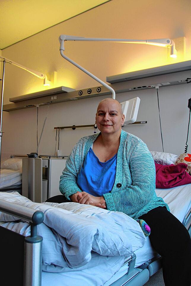 Michaela Maier im Dezember 2019. Damals muss sie schwer krank Weihnachten im Krankenhaus verbringen.