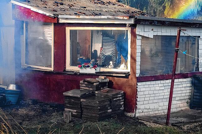 Bild 14: Bilder vom Großbrand in Fischbach: So haben die Flammen gewütet