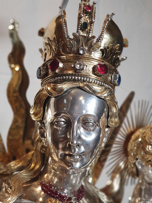 Unglaublich feine Gesichtszüge kennzeichnen die Figur, die vor rund 360 Jahren geschmiedet wurde.