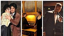 Von der großen Oper über Orgelmusik bis hin zum Jazz reicht das Veranstaltungsangebot in dieser Woche (von links).