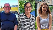 Oliver Weinrich, Carmen Schlachter und Kathrin Balcet (von links) sind mit vollem Herzen bei der Sachen, wenn es darum geht, das Leben ...