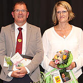 Der bisherige Bezirksschiedsrichter-Obmann Guido Seelig und Ehefrau Beate. Bild: Roger Müller