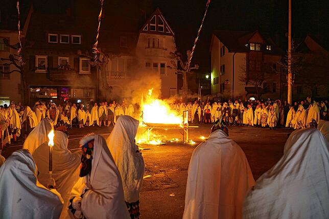Brennender Böög in Tiengen.