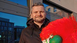 Joël Lässer freut sich auf die anstehende Rheinfelder Fasnacht. Bild: Valentin Zumsteg