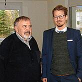 Der leitende Architekt Johannes Hartwich (links) und WGA-Geschäftsführer Matthias Speiermann sind zufrieden mit dem Projekt in der ...