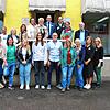 Die Bewertungskommission (hintere Reihe) des Wettbewerbes „Unser Dorf hat Zukunft“ war Mitte September in Grießen zu Besuch.