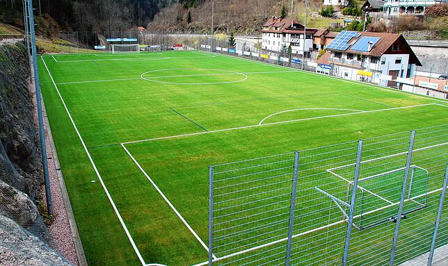 Klein, eng und mit Charme: Der Platz des SV Nußbach.