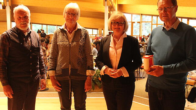 Die Redner am Kreisseniorentag waren (von links) Wolfram Kremp, Anita Tröndle, Sabine Hartmann-Müller und Bernhard Seifer, der die dort ...