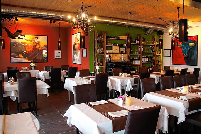 Hier ist Platz für 48 Personen: der Innenraum des Restaurants am neuen Standort im ESV-Clubhaus.