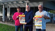 Sie hoffen auf hochklassige Jugendturniere (von links): Manfred Flohr, Alexander Thumer und Dietmar Eschner vom Organisationsteam.
