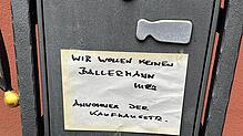 Die Nachbarn in der Kaufhausstraße waren mit dem Musikangebot nicht ganz einverstanden.