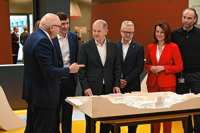 Bild 18: Kanzler Scholz besucht den Hochrhein - das sind die eindrücklichsten Bilder