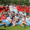 Jubel beim FC Aramäer Pfullendorf nach dem Triumph in der Relegationsrunde im Juni. Der 2016 gegründete Club schaffte damit den zweiten ...