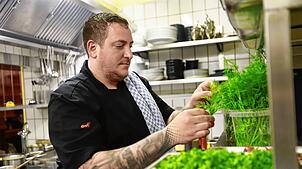 Marco Bentivegna, Inhaber und Koch im Restaurant Basilico in Überlingen-Goldbach.