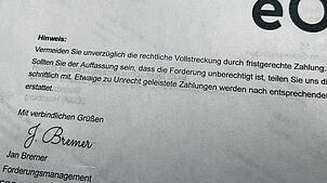 Mit fingierten Schreiben versuchen Betrüger derzeit, Kasse zu machen. Auch der Villinger Berthold Graf wurde mehrfach angeschrieben. Der ...