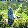 Luftaufnahme vom Bismarckturm in Konstanz