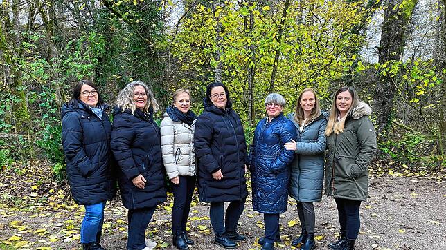 Susanne Jehle, Kita-Leiterin Angela Schmidt-Rotzinger, Ursula Gänswein, Tanja Rotzinger, Kita-Leiterin Katja Eisenberg, Nadja Zimmermann ...