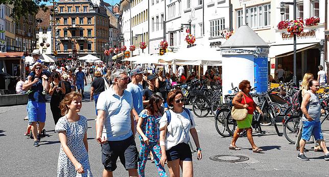Am 1. August, wenngleich ein Montag, war die Marktstätte sehr gut frequentiert.