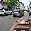 Blick in die Waldshuter Rheinstraße, die aufgrund ihres maroden Zustands saniert werden muss. Anwohner erwähnen bei der ...