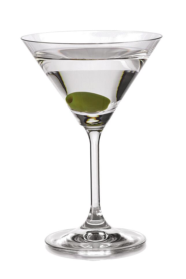 Ein Dry Martini Cocktail.