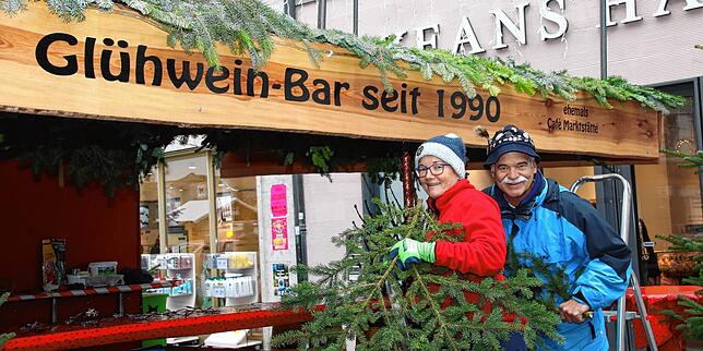 Seit 1990 dabei, in diesem Jahr erstmals dann im Stadtgarten: Sandra und Michael Breuninger, einstige Betreiber des Café Marktstätte. ...