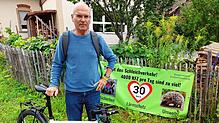 Harald Müller von der Bürgerinitiative (BI) Eichbühl-Kindlebildstraße fordert wie weitere  Anwohner Maßnahmen, um den Verkehr zu reduzieren.
