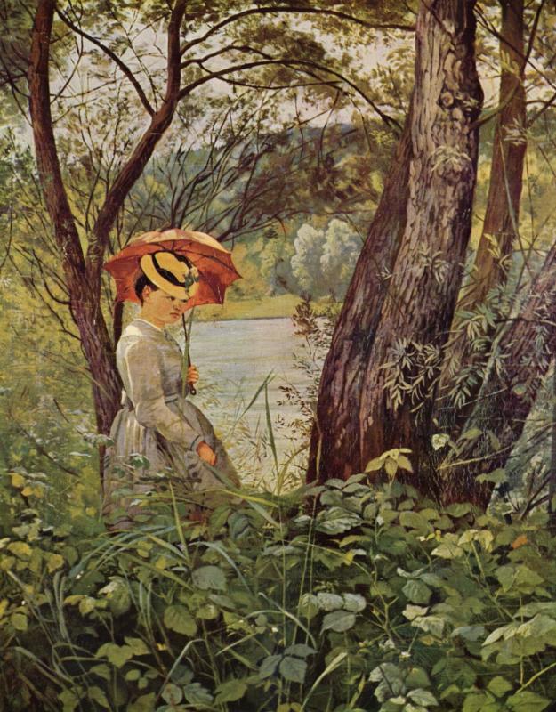 Hans-Thoma-Impressionen: Wie schon vor 150 Jahren sollen Spaziergänger an zwei Stellen mit naturnahen Sitzgelegenheiten den ...