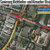 Die geplante Sanierung der Richthofen- und Kirnacher Straße.