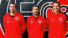 Neues Trainerteam: Beim FC 08 Bad Säckingen kümmern sich in der kommenden Saison (von links) Felix Forstmeyer, Ferhat Vukanac und ...