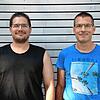 Steffen Bauer und Stephan Wien (von links) kümmern sich normalerweise um die Schwimmkurse. Die finden nur aktuell nicht statt. Bilder: ...