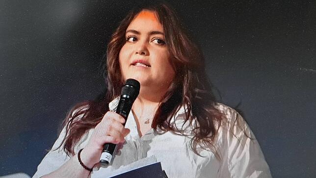 Luisa Zerbo bei ihrer Präsentation im Finale um den den Deutschen Gastro-Gründerpreis in Hamburg.