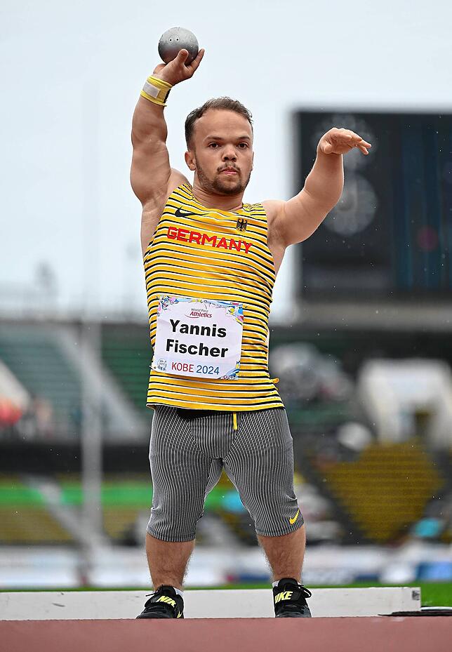 Yannis Fischer bei der Para-Leichtathletik-WM in Kobe.