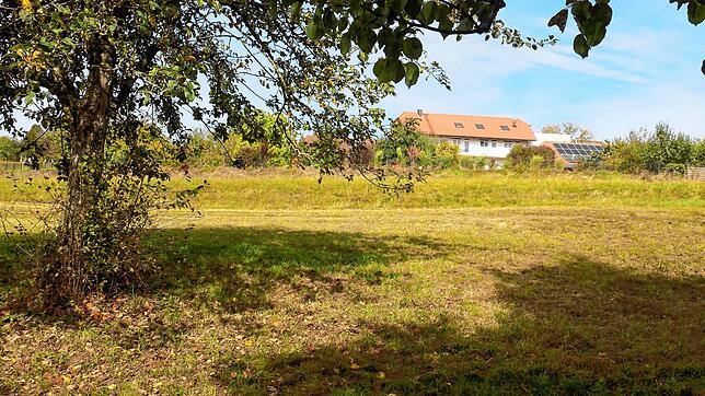 Die Planungen für das neue Wohnbaugebiet nördlich des Feuerwehrgerätehauses in der Ortsmitte Hänner gehen weiter. Im Bild der Blick nach ...
