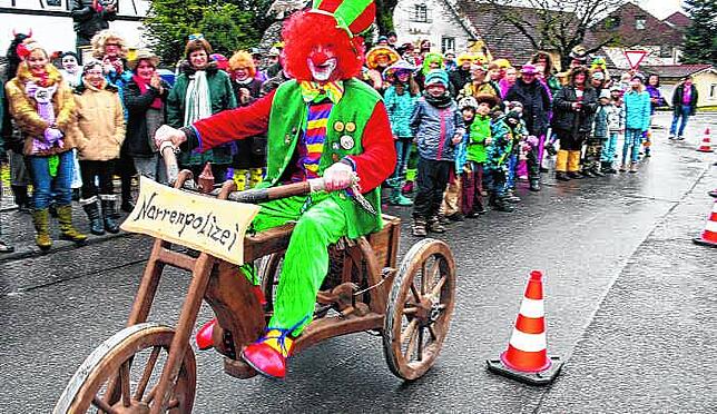 Vom Schultes zur Narrenpolizei degradiert: Manfred Härle gefiel sich auch in dieser Rolle.