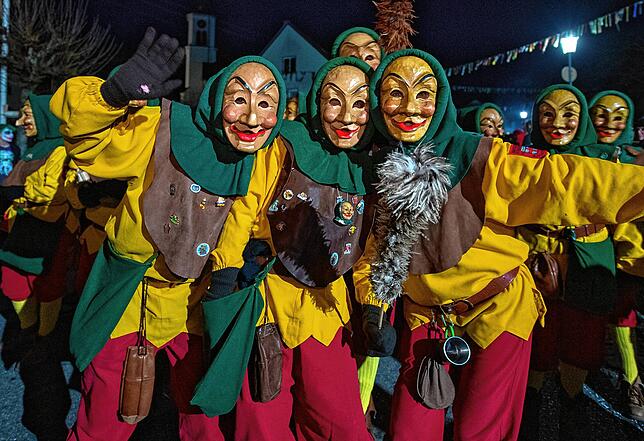 Bild 11: Bilder vom Nachtumzug beim Narrentreffen in Thalheim