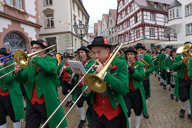 Bild 2: Tausende Hästräger und Musiker in Pfullendorf: Bilder vom Umzug (2)
