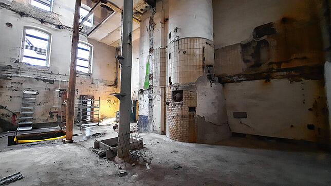 Bild 5: Wie viel hat sich schon verändert? Bilder des Umbaus in der alten Schlossbrauerei Espasingen