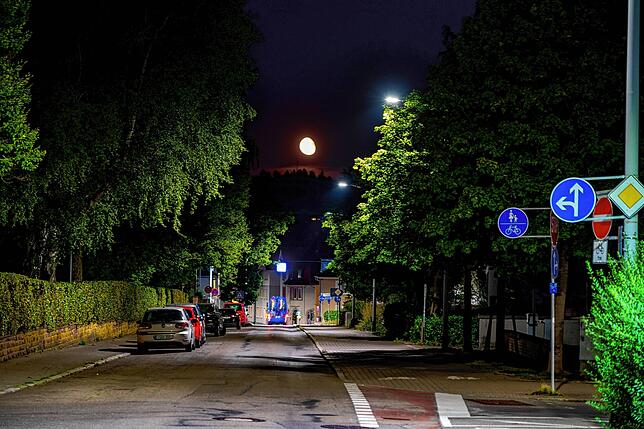 Bild 5: So hell leuchten Villingen und Schwenningen in der Nacht
