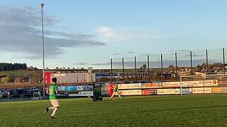 Der eingewechselte Marcel Lubenow trifft zum 3:1-Endstand