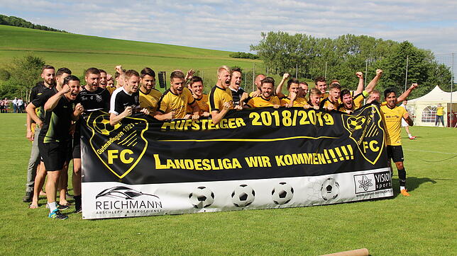 Gutmadingen jubelt nach dem Titelgewinn.