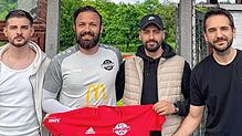 Zuwachs beim FC Wallbach: Trainer Ismail Palit (Zweiter von links) plant in der kommenden Saison mit Patrik Braun (links), Ersin ...