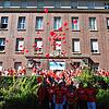 Etwa 250 Mitarbeiter des Singener Krankenhauses nehmen an einer bundesweiten Protestaktion unter dem Motto &bdquo;Alarmstufe Rot &ndash; ...