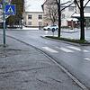 Ein Teilprojekt im dritten Sanierungsabschnitt Schaffhauser Straße: Der Bereich zwischen Friedhofparkplatz (links) und Kreuzung ...
