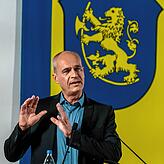 Arne Zwick bei seiner Neujahrsrede.