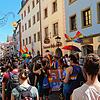 (Archivbild) 2021 fand der Christopher Street Day zuletzt in Konstanz statt. Damals schon wegen Corona nicht grenzüberschreitend und so ...